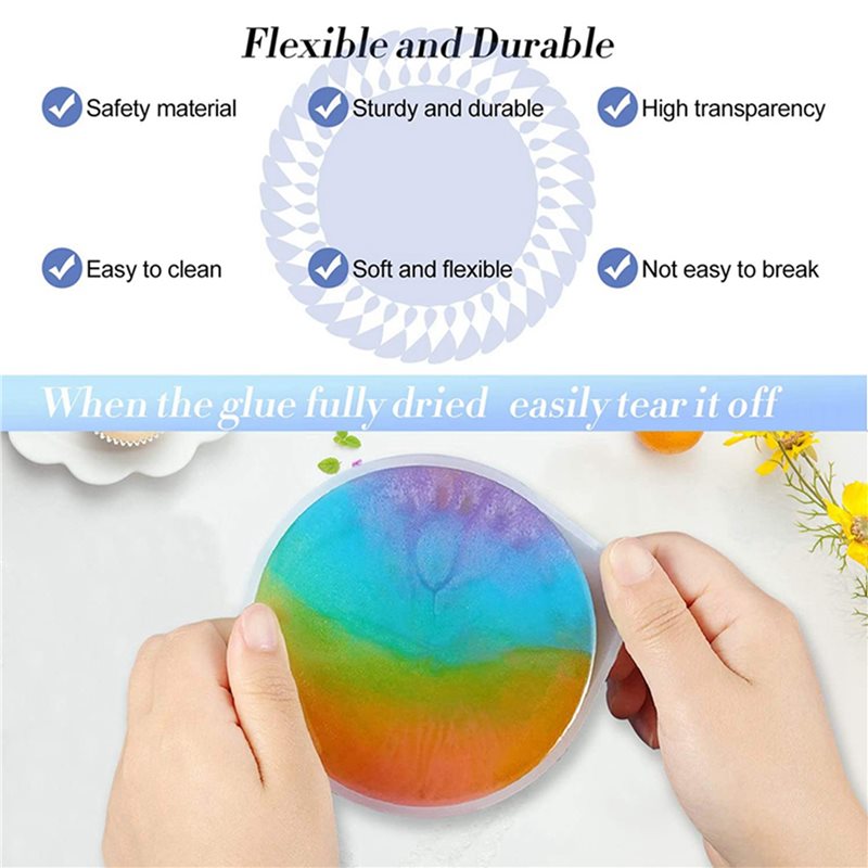 75STO-36 Pack DIY Round Silico - đánh giá và giá Coaster Mold Round