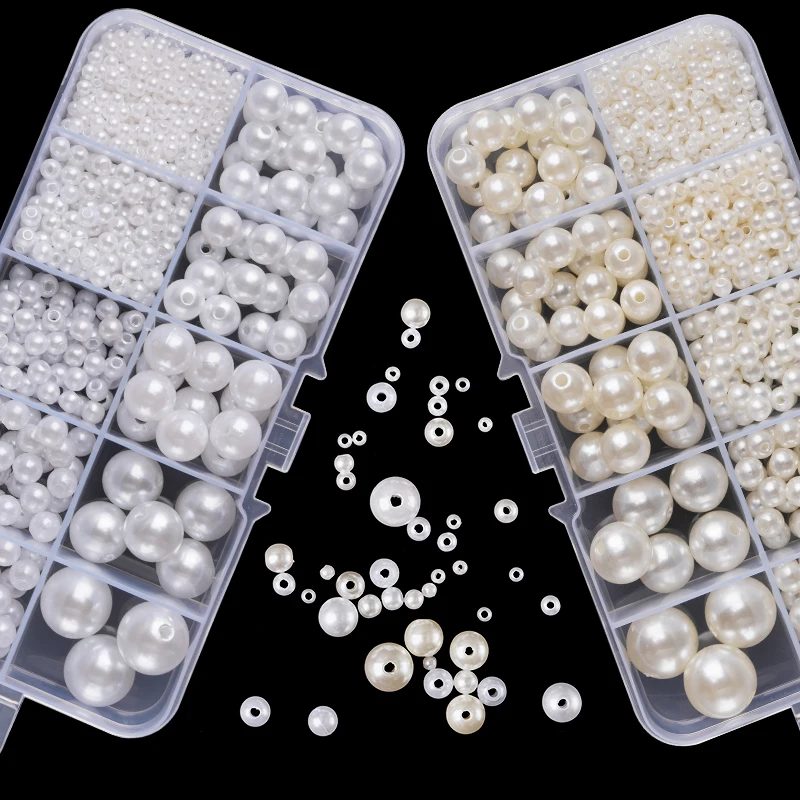 800pcs Artificial Faux Pearl R - đánh giá và giá Resin Craft Kit