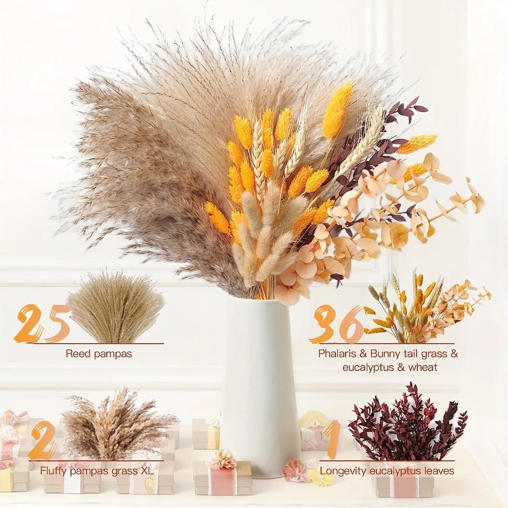 80Pieces Natural Dried Flowers - đánh giá và giá Dried Flower Bulk