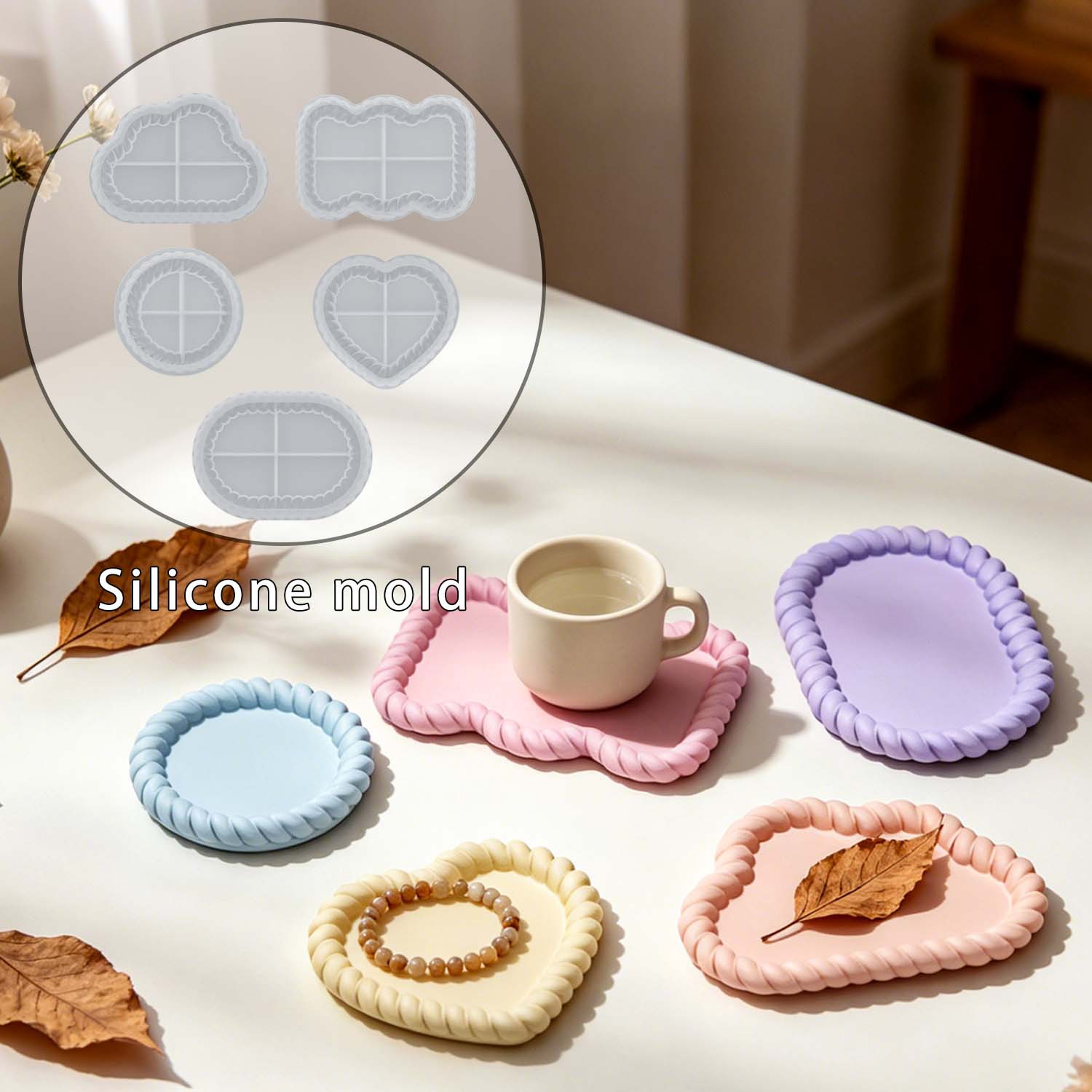 A variety of jute coaster sets - đánh giá và giá Serving Tray Mold