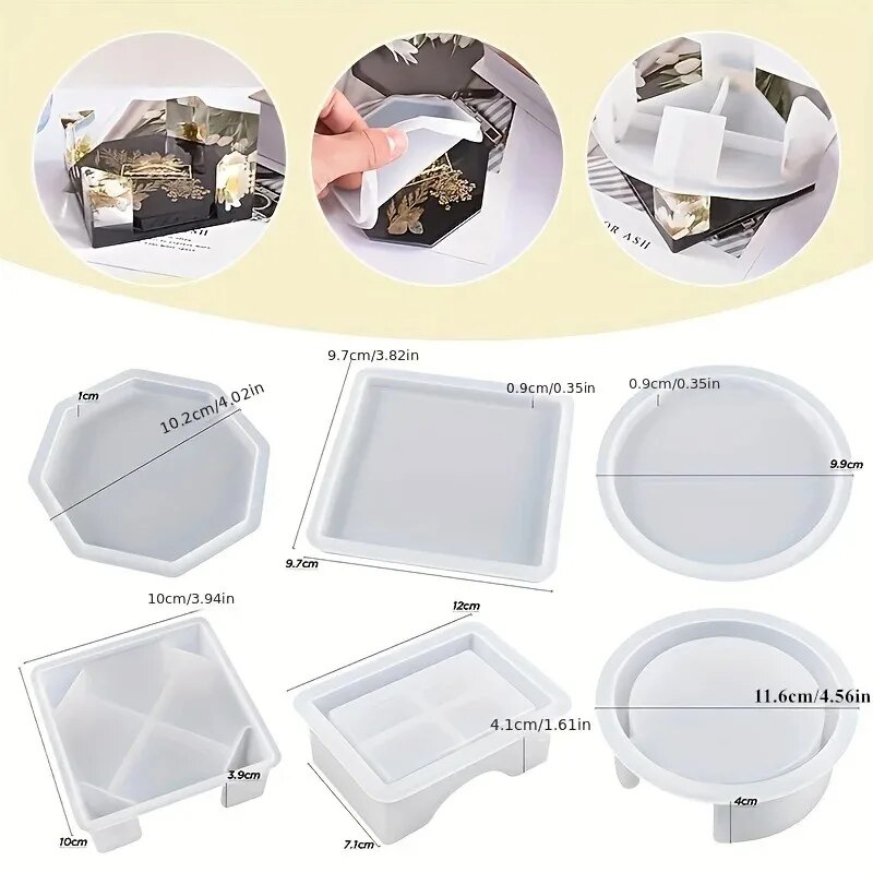 Coaster Resin Molds Set Includ - đánh giá và giá Serving Tray Mold