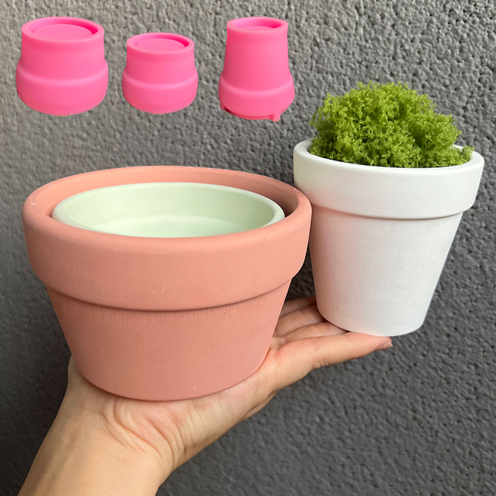 Large Concrete Plant Pot Silic - đánh giá và giá Coaster Mold Round